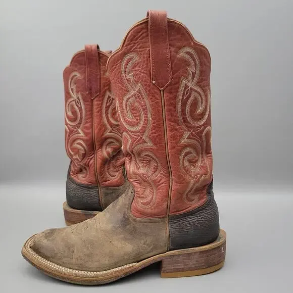 Vintage Rios of Mercedes Men’s Cowboy Boots Size 8.5 D Made In USA